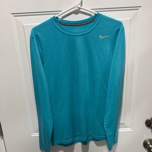 Nike Men's Teal Long Sleeve Tee